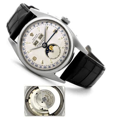 Rolex Oyster Stainless Steel Triple-Calendar
