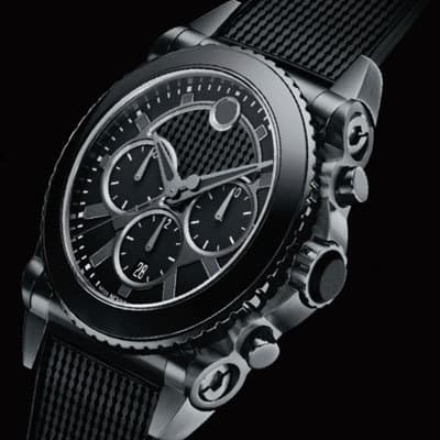 Часы Movado Master Black-Out Chronograph