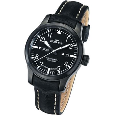 Часы Fortis B-42 Flieger Black DayDate