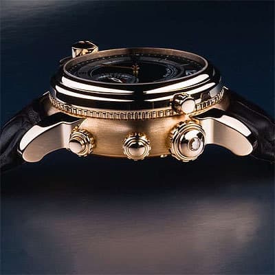 Michel Jordi Twins Squelette Red Gold  
