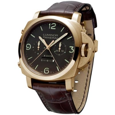 Officine Panerai Luminor 1950 8 Days Rattrapante Pink Gold 47 mm