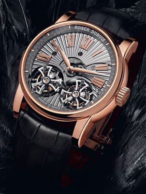 Hommage Double Flying Tourbillon в корпусе из розового золота от Roger Dubuis