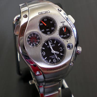 Seiko 9T82 Kinetic Chronograph