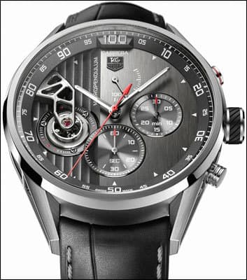 TAG Heuer Carrera MikroPendulum 100th-of-a-Second Chronograph и TAG Heuer Carrera MikroPendulumS 100th-of-a-Second Concept Chronograph