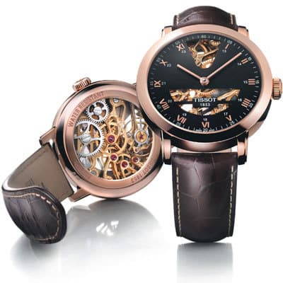 Часы Tissot Sculpture Line Skeleton 