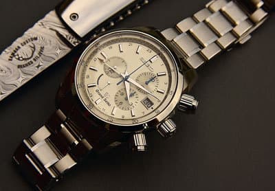 9R8, первый хронограф Spring Drive в линейке Grand Seiko, 2007 г.