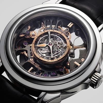 Omega Skeleton Central Tourbillon Co-Axial Platinum