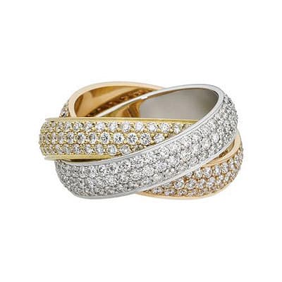 Cartier Anello Trinity Diamanti