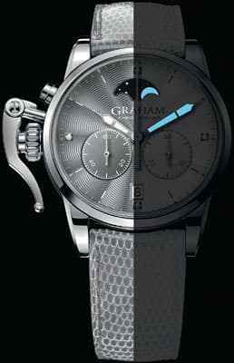 Хотя в Chronofighter 1695 Lady Moon работает кварцевый хронограф G1650, стрелки и фаза Луны покрыты SuperLuminova, а задняя крышка гравирована цветочным узором по мотивам творчества художника XIX века Уильяма Морриса 