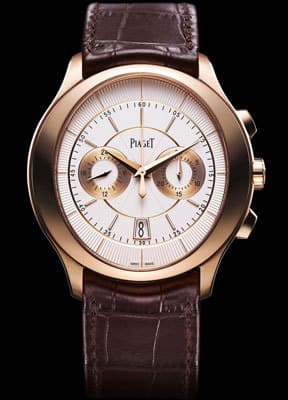 Хронограф Gouverneur, в корпусе 43 мм из розового золота, калибр Piaget 882P