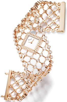 Часы-манжета Haute Joaillerie из розового золота со 194 бриллиантами круглой огранки (ок. 13 карат)