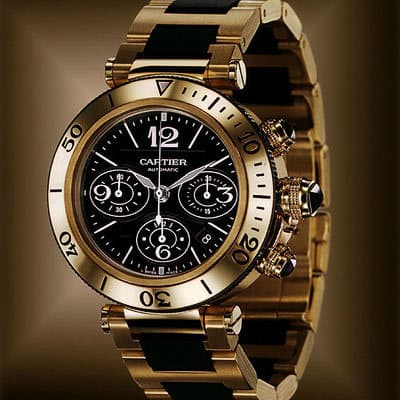 Cartier Pasha Seatimer Gold Chronograph