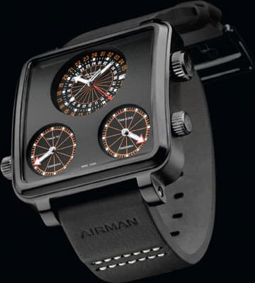 Часы Glycine Airman 7 Plaza Mayor Titanium black DLC