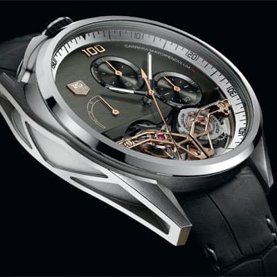 В 2013 году TAG Heuer предмтавила хронограф Carrera MikroPendulumS, выполненныи? с применением сразу двух магнитных колебательных систем, одна из которых интегрирована в турбии?он 