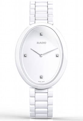 Первые в мире часы в корпусе из керамики с сенсорной поверхностью Rado Esenza Ceramic Touch в белом и черном вариантах исполнения 