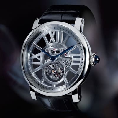  Rotonde de Cartier skeleton flying tourbillon