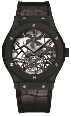 Classic Fusion Black Ceramic Skeleton Tourbillon