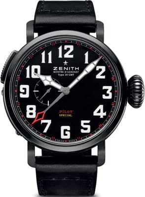 Часы Zenith Pilot Montre D’Aeronef Type20 GMT Baron Rouge