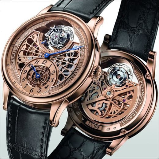 Часы L.Leroy Osmior Regulateur Tourbillon Art Deco 