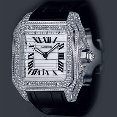 Часы Cartier Santos Triple Skeleton 