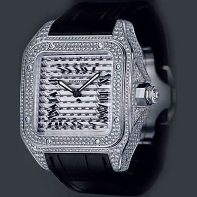 Часы Cartier Santos Triple Skeleton 