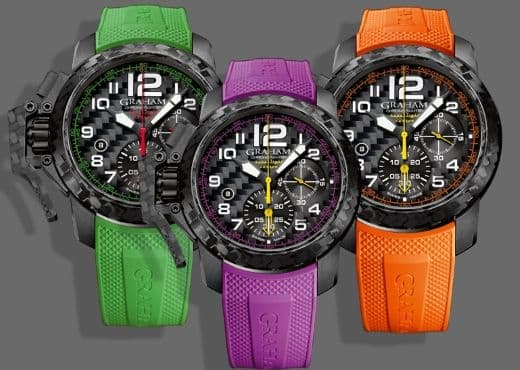 Часы Graham Chronofighter Superlight Carbon в новых цветах
