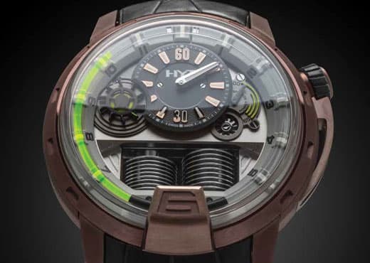Часы HYT: H1 Titanium Bronze с гидравлической индикацией