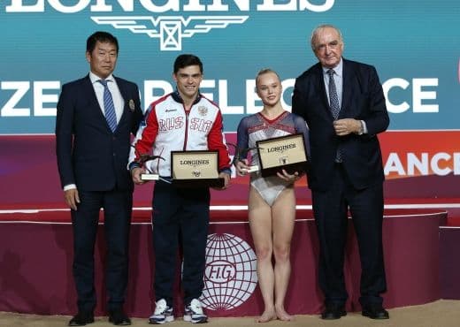 Приз Longines вручен российским гимнастам