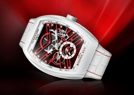 Скелетон Franck Muller в цветах флага Японии