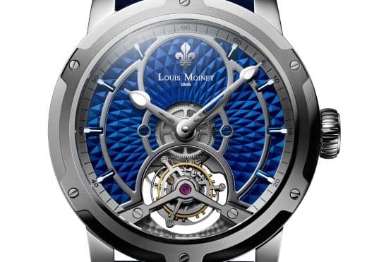 Louis Moinet Mogador. Турбийон на синем циферблате