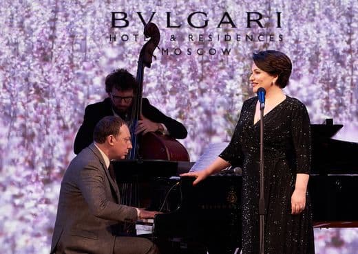 Хибла Герзмава на итальянском музыкальном вечере Bvlgari