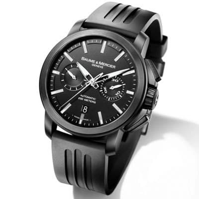 Черный хронограф Baume & Mercier