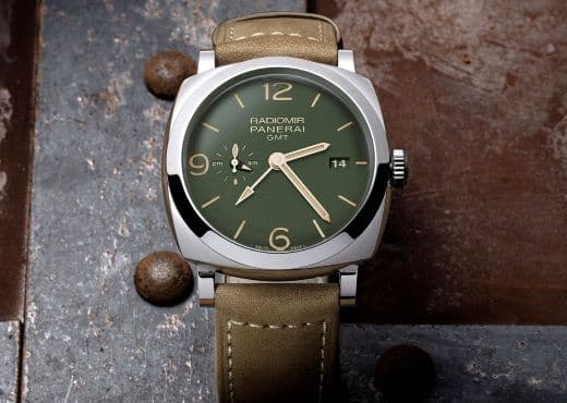 Классика Panerai в зеленом цвете