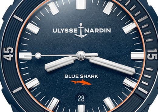 Часы Ulysse Nardin Diver 42 Blue Shark. Лимитка для дайверов