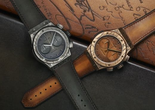 Hublot и Berluti. Циферблаты из кожи, патина и текст письма XVIII века