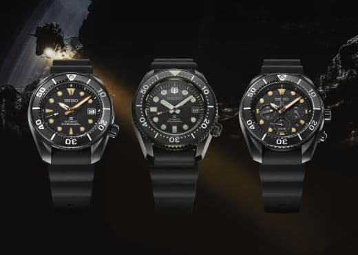 Seiko. Дайверы в черном