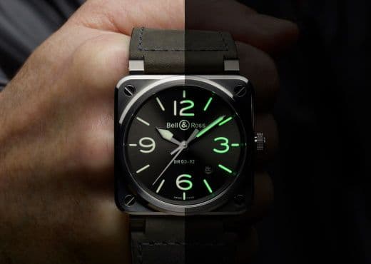 Bell&Ross BR 03-92 Grey Lum. Чтение показаний в любых условиях