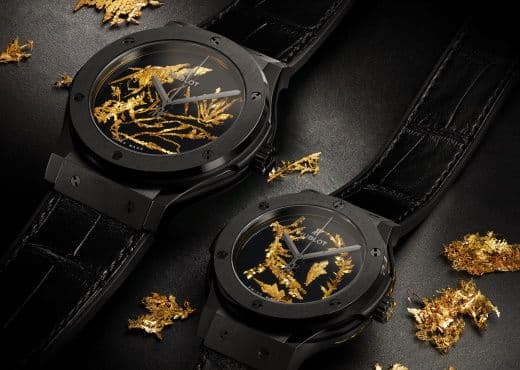 Hublot украшает часы кристаллами из золота