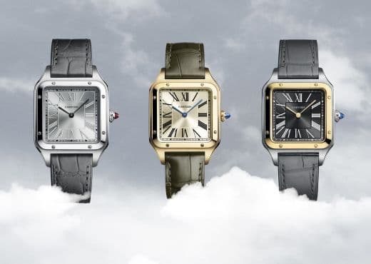 Часы Cartier с чертежами Альберто Сантос-Дюмона