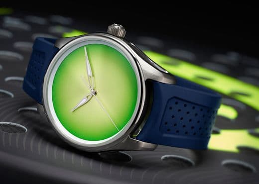 Ярко-лаймовые H. Moser & Cie. Pioneer Center Seconds Citrus Green