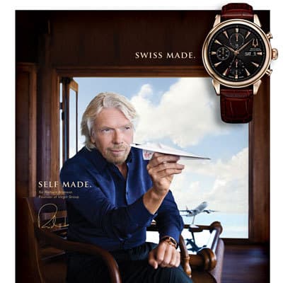 Bulova представит часы с Ричардом Брэнсоном