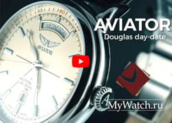 Aviator Douglas day date | видео-обзор мужских часов с автоподзаводом