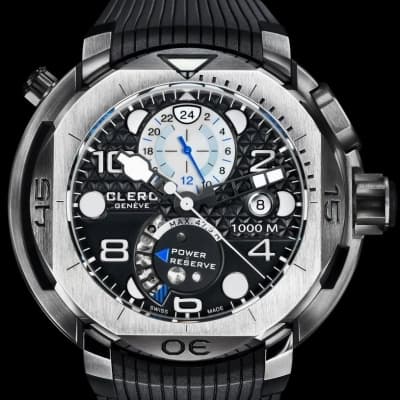 Часы Clerc Hydroscaph Steel GMT