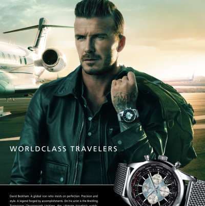 Дэвид Бэкхем – посланник часов Breitling