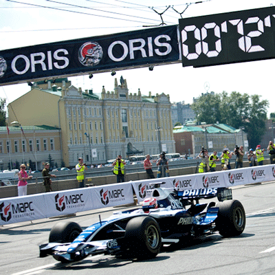 ORIS замерял скорость гонки вокруг Кремля