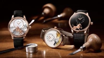 Три модели Jaquet Droz с изображением лошади