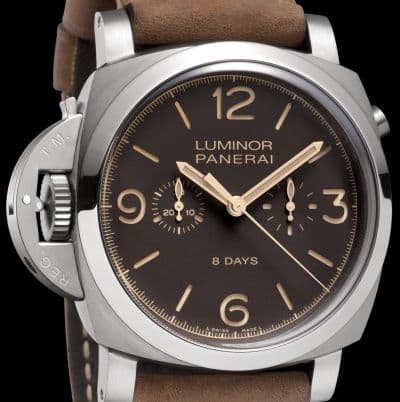 Panerai Luminor 1950 Chrono Monopulsante Left-Handed 8 Days Titanio