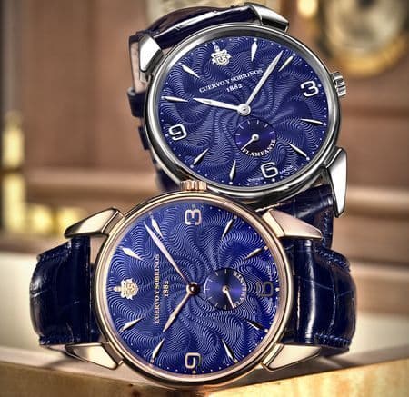 Часы Cuervo y Sobrinos Historiador Flameante Blue Edition