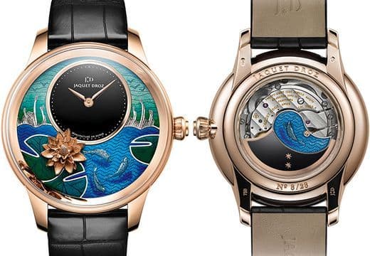 Карпы кои на циферблатах Jaquet Droz