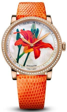 Цветочная роспись на циферблатах Arnold & Son